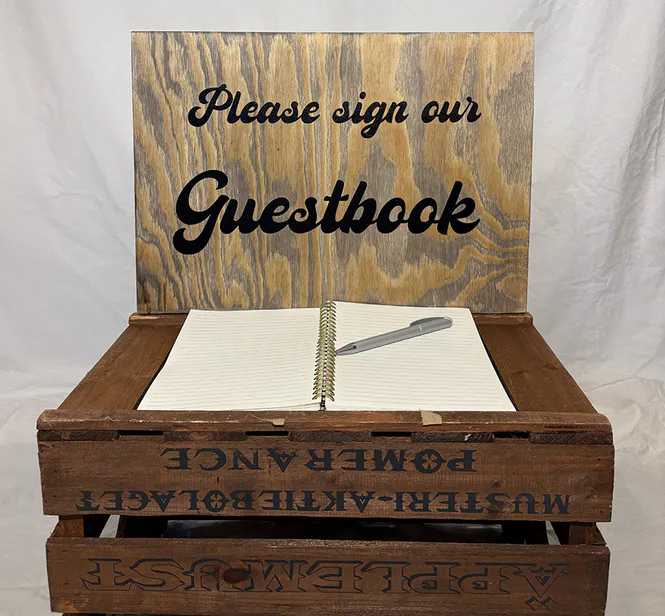 Hovedbilde Sign our guestbook